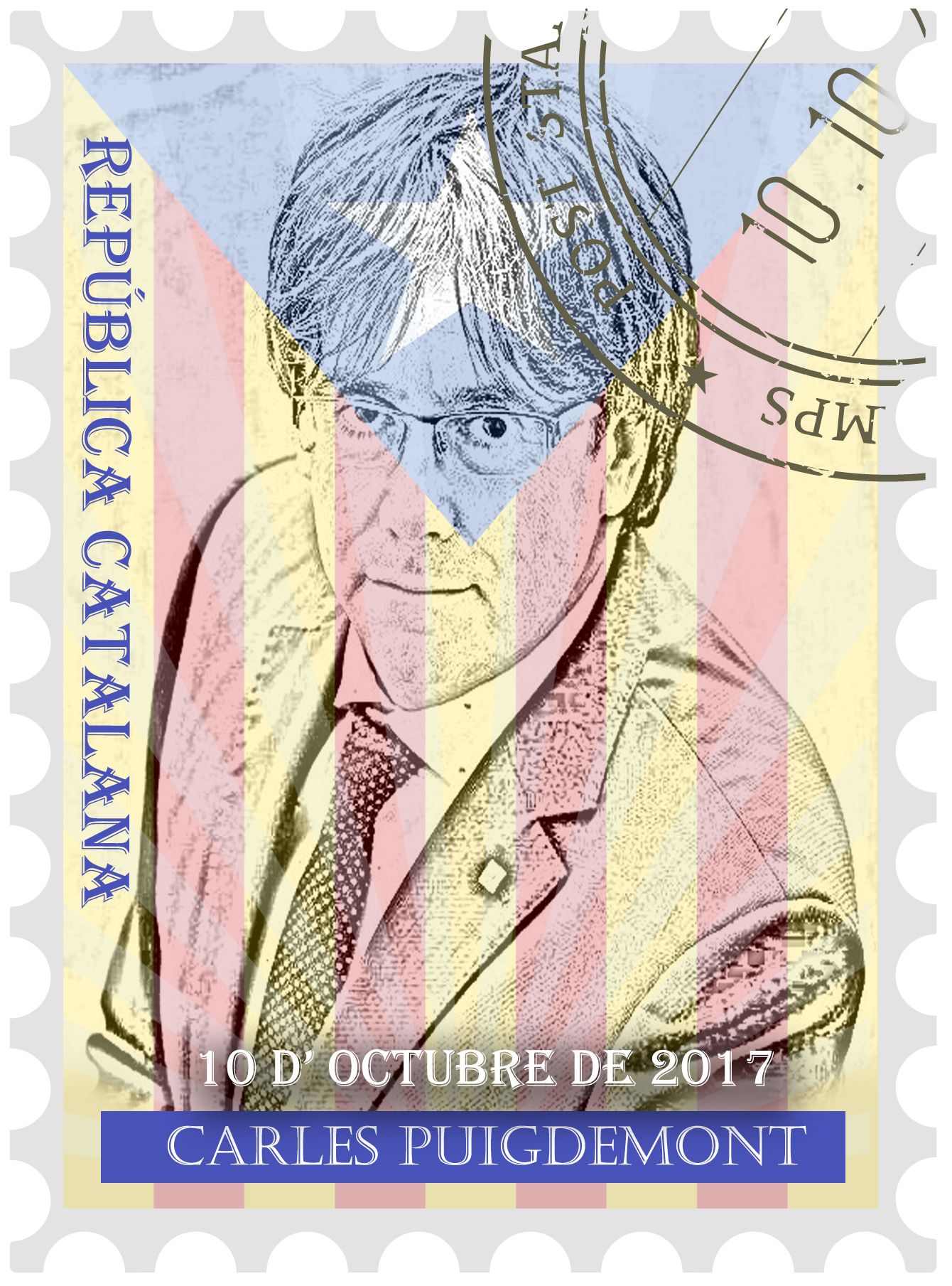 Se subasta el primer sello digital nft conmemorativo de la proclamación de la República Catalana de 2017