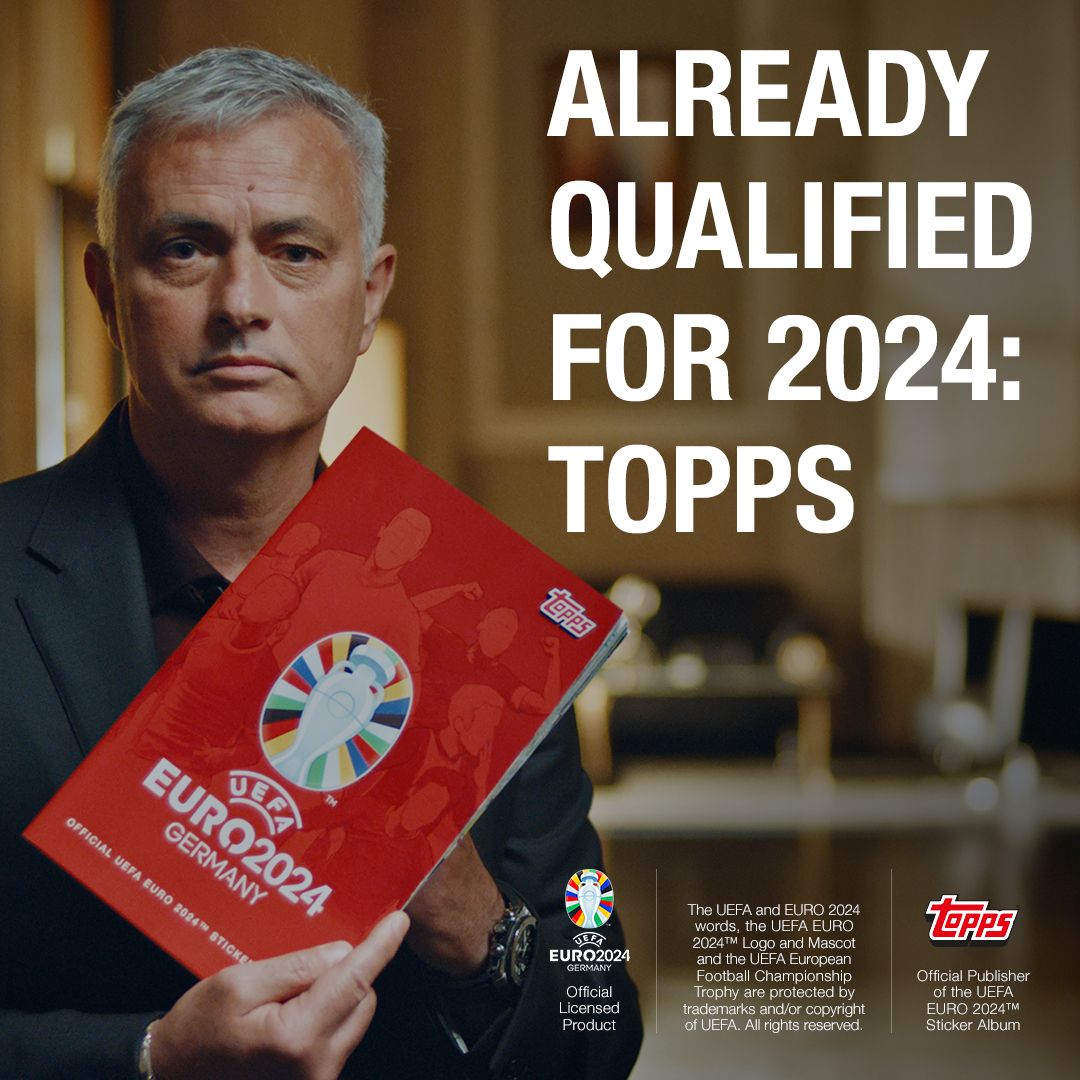 Topps, socio licenciatario oficial de la UEFA EURO 2024™, firma a José Mourinho como embajador oficial